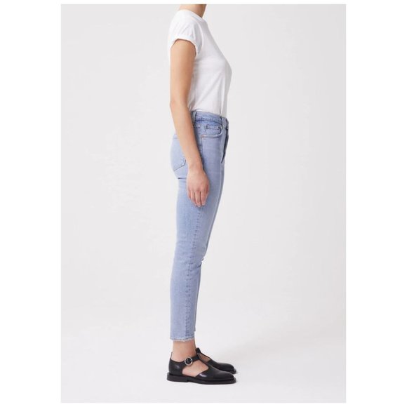 AGOLDE Nico High-Rise Slim Fit Jeans Cliffside sz 26 Women's Stretch Denim - Picture 4 of 16